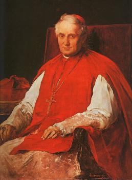 米哈伊 穆卡西斯 Portrait of Cardinal Lajos Haynald